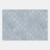 ラックス金ゴールド(紋章の)フラ・ダ・リファッションカラートリオ ラッピングペーパーシート (正面2)