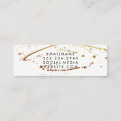 ラックス（ばちゃばちゃ）跳ねるレッドホワイト スキニー名刺 (裏面)