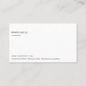 ラックス ゴールド スペック | エグゼクティブ シェフ 名刺 (裏面)