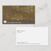 ラックス ゴールド スペック | エグゼクティブ シェフ 名刺 (正面/裏面)