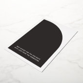 ラックス ノエル ブラック＆ホワイト ハーフ アーチ リアル 箔シーズンカード (回転した状態)