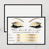 ラックス ラッシュ ホワイトゴールド メイクアップ 証明書 ギフト (正面/裏面)