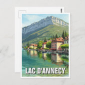 ラックダンネシーレイクアンネシーフランス ポストカード (正面/裏面)