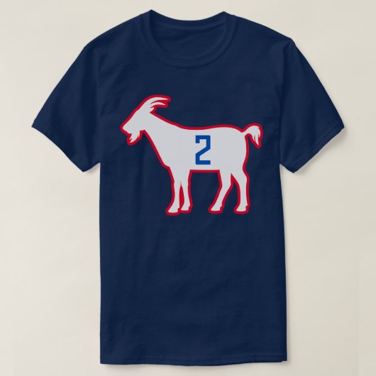 ラックヤギ2青 Tシャツ (デザイン正面)