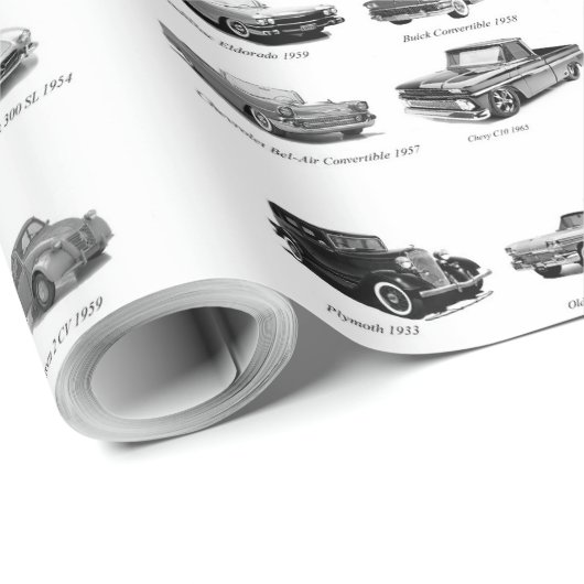 ラックラシックピング紙用の自動車イメージ ラッピングペーパー (ロールコーナー)
