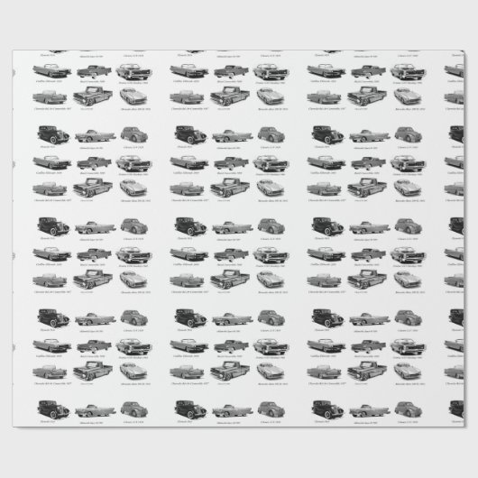 ラックラシックピング紙用の自動車イメージ ラッピングペーパー (フラット)