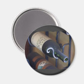 ラック内のワインボトル マグネット (正面/裏面)