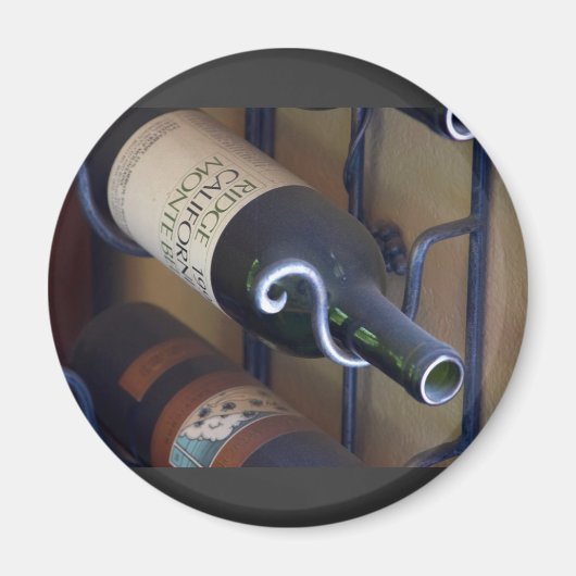 ラック内のワインボトル マグネット (正面)