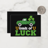 ラック満載のトラクター少年たち聖パトリックデーの子供たち ノートカード (正面/裏面インサイチュ)