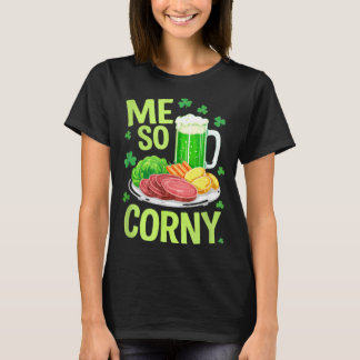 ラック・オブ・ジ・アイリッシュ グリーンビールとコーンビーフのごちそう Tシャツ