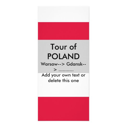 ラック・カード（ポーランド国旗） ラックカード (正面)