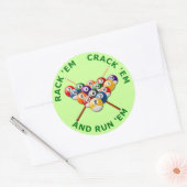 ラック'em'em'em走と'em ラウンドシール (封筒)