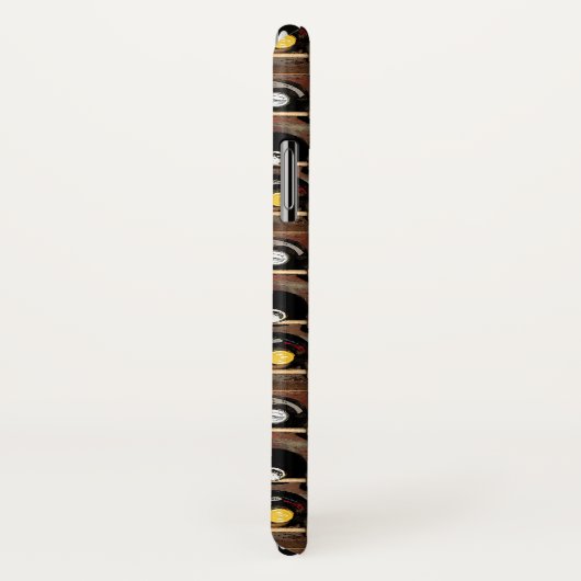 ラックiPhone Xケースの赤と黒のワインボトル Case-Mate iPhoneケース (裏面/右)