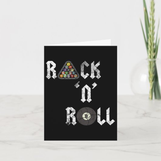 ラックNプ転がールおもしろいビリヤードCueスポーツ8 カード (正面)