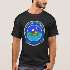 ラッコについての面白い事実 Tシャツ
