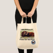 ラッコのオーガニックな綿のトートの友人 トートバッグ (正面(商品))