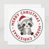 ラッコのクリスマス　雪　冬　ラッコたち　招待状 招待状 (正面/裏面)