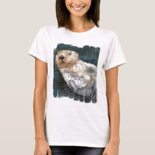 ラッコの女性はTシャツに合いました Tシャツ