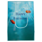 ラッコの庭媒体のギフトバッグ ミディアムペーパーバッグ (裏面)