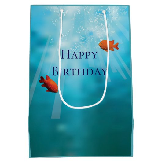 ラッコの庭媒体のギフトバッグ ミディアムペーパーバッグ (裏面)