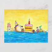 ラッコの誕生日 ポストカード (正面)