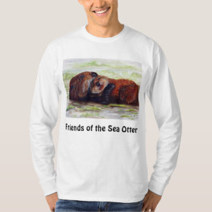 ラッコの長袖のワイシャツメンズの友人 Tシャツ