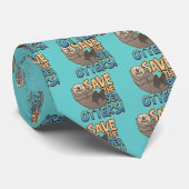 ラッコを救って下さい ネクタイ (ロール)