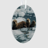 ラッコ家族 オーナメント (正面)