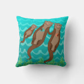 ラッコ家族 クッション (裏面)