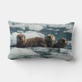 ラッコ家族 ランバークッション (裏面)