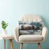 ラッコ家族 ランバークッション (椅子)