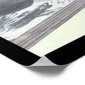 ラッコ日本のン犬たぬき浮世絵芳年 ポスター (角)