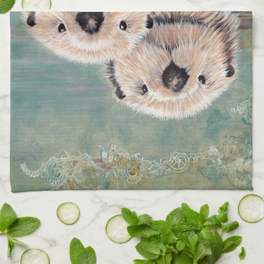 ラッコ キッチンタオル (折り畳み)