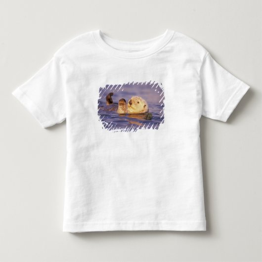 ラッコ、Enhydra lutris トドラーTシャツ (正面)