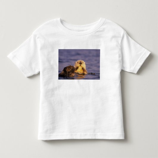 ラッコ Enhydra lutris 5 トドラーTシャツ (正面)