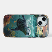 ラッコ iPhone 15ケース (裏面横)