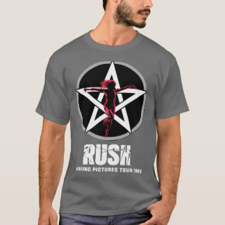 ラッシュのロック 1981 ツアー Tシャツ