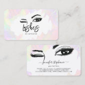 ラッシュアイズブローバラホログラフィックパステルユニーク コーリングカード (正面/裏面)