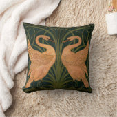 ラッシュアイリスクレーンデュオグリーン金ゴールド クッション (ブランケット)