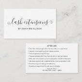 ラッシュアフターエレガントケアの手順 名刺 (正面/裏面)