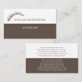 ラッシュアフターケアの手順 名刺 (正面/裏面)