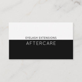 ラッシュアフターケアの手順 名刺