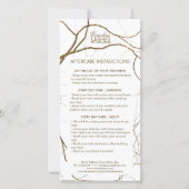 ラッシュアフターケアの指示ゴールデンプラントルーツ サンキューカード (正面)