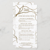 ラッシュアフターケアの指示ゴールデンプラントルーツ サンキューカード (正面/裏面)