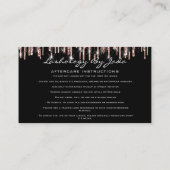 ラッシュアフターケアの指示バラドリップスジャダ 名刺 (裏面)