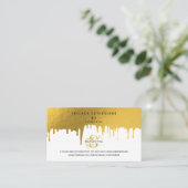 ラッシュアフターケアの指示金ゴールドの乾燥 名刺 (スタンド正面)