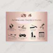 ラッシュアフターケアまぶしアフターケアカード大理石 紹介カード (裏面)