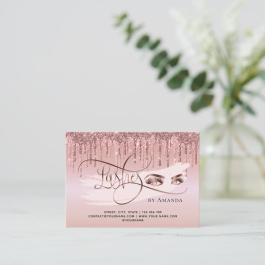 ラッシュアフターケアまぶしアフターケアカード大理石 紹介カード (スタンド正面)