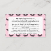 ラッシュアフターケアカード | 完全にカスタマイズ可能 名刺 (裏面)