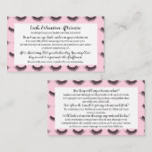 ラッシュアフターケアカード | 完全にカスタマイズ可能 名刺 (正面/裏面)